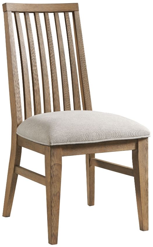 Intercon Landmark Weathered Oak Slat Back Side Chair-0