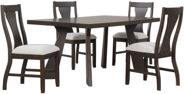 New Classic® Home Furnishings Chestnut Ridge 5-Piece Dark Brown Dining Set-0