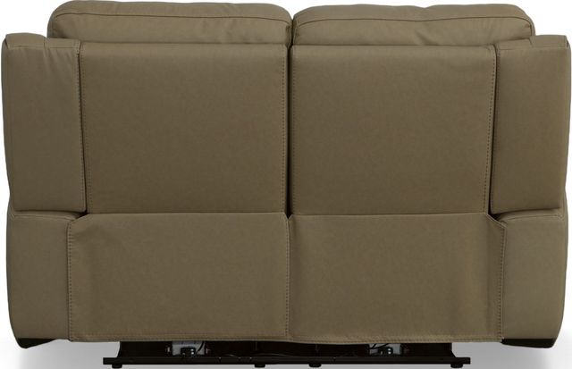 Flexsteel® Iris Khaki Power Reclining Loveseat with Power Headrests-4