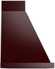 Ilve® Nostalgie II Noblesse 48" Burgundy Wall Mounted Range Hood with Burnished Trim-2