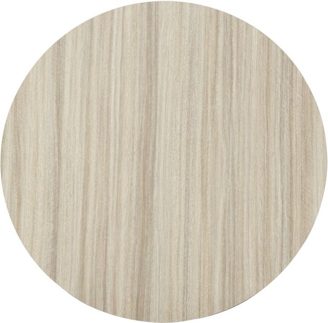 Signature Design by Ashley® Grannen Natural Round Dining Table with White Base-1