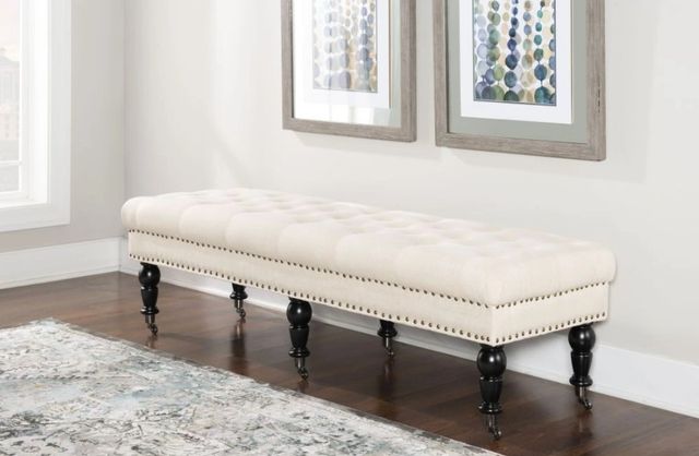 Linon Isabelle Natural 62" Accent Bench-1