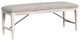 Elements International Rogen Gray/Rustic White Dining Bench-0