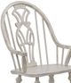 TEI Vintage Estates Antique White Windsor Arm Chair-1