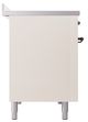 Ilve® Nostalgie II Noblesse 48'' Antique White Pro Style Induction Range with Burnished Trim-2