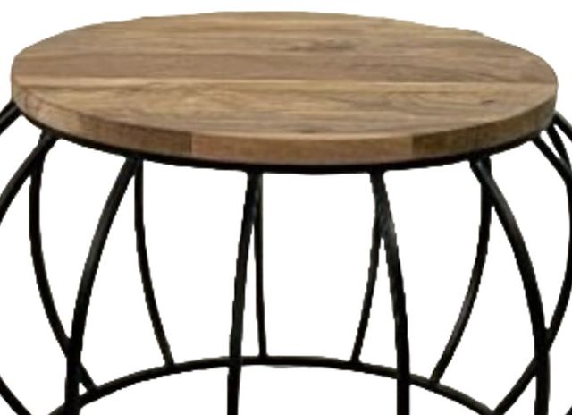 Jaipur Furniture Ravi Black/Brown 58" Round Coffee Table-2
