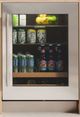 Sub-Zero® Designer Stainless Steel Undercounter Glass Door Panel with Tubular Handle-0