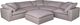 Moe's Home Collection Clay Light Grey Ottoman-3
