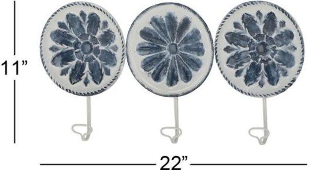 Deco Marche 3-Piece White Wall Hook Set-2