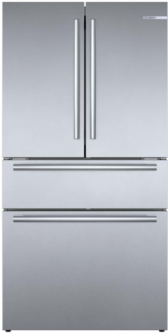 Bosch 800 Series 21.0 Cu. Ft. Stainless Steel Built In Counter Depth French Door Refrigerator