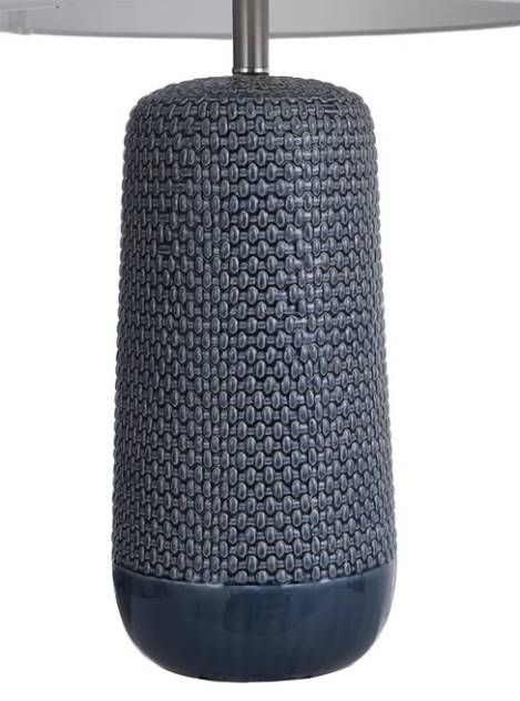Stylecraft Patley Blue/White Table Lamp -4