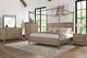 Bernards Citrus Heights Brown King Canopy Bed-3