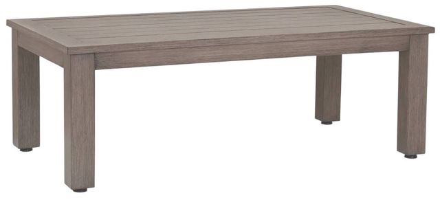 Sunset West Laguna Driftwood Metal Outdoor Coffee Table-0