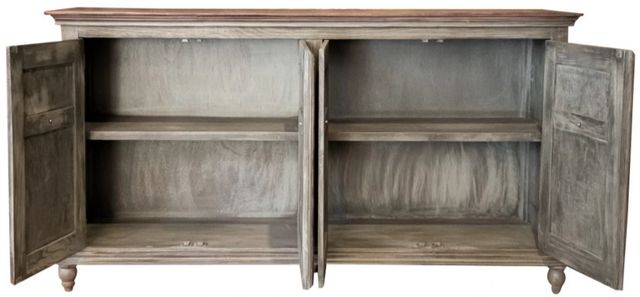 International Furniture Direct Capri Brown/Olive Media Console-3