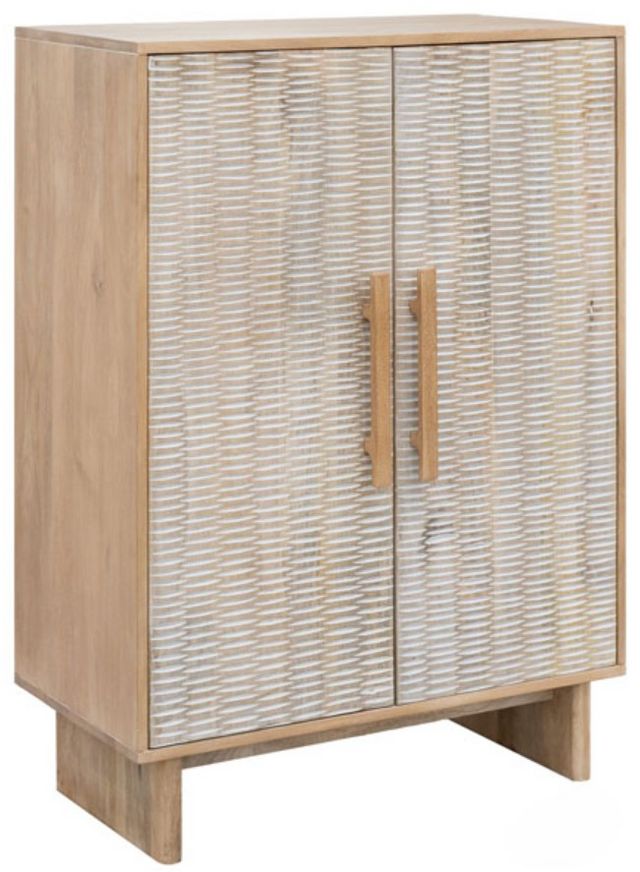 Signature Design by Ashley® Dallinbury Natural/Whitewash Accent Cabinet-0
