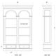 Bramble Customizable Roosevelt Double Arch Bookcase-1