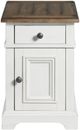 Intercon Drake French Oak Chairside Table with Rustic Gray Base-1