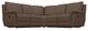 La-Z-Boy® Rigby 3-Piece Mahogany Curved Manual Reclining Sectional-0