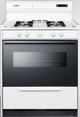 Summit® 30" White Freestanding Gas Range-0