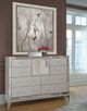 Michael Amini® Hollywood Loft Frost Upholstered Dresser-1