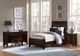 Vaughan-Bassett Bonanza Merlot Full Sleigh Bed-4