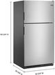 Maytag® 33" 20.5 Cu. Ft. Fingerprint Resistant Stainless Steel Top Freezer Refrigerator-2