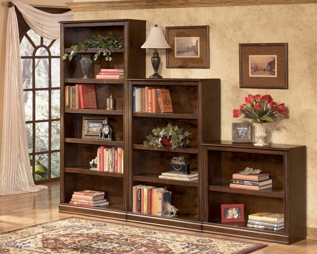 Signature Design by Ashley® Hamlyn Medium Brown 75" Bookcase-3