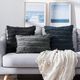 Livia Indian Navy Blue Decorative Pillow-1