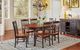 A-America® British Isles Antique Oak Extendable Leg Dining Table with Black Base-3