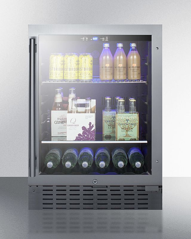 Summit® 24" 4.2 Cu. Ft. Stainless Steel Beverage Center-3
