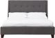 Modus Furniture Madera Dark Charcoal Queen Upholstered Platform Bed-2
