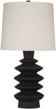 Bassett Mirror Andover Black/Oatmeal Table Lamp-0