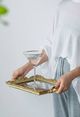 A & B Home Gold Tray with Mirror-5