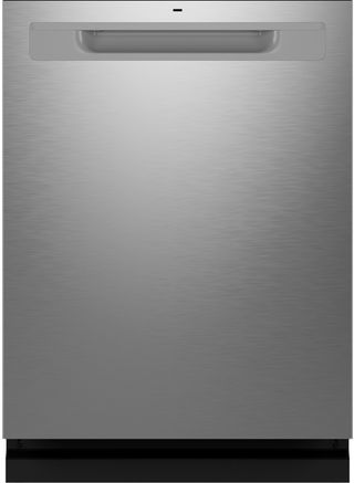 GE® ENERGY STAR® 24" Fingerprint Resistant Stainless Steel Top Control Built-In Dishwasher with Sanitize Cycle