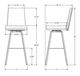 Amisco Customizable Luna Swivel Bar Stool-1