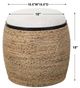 Uttermost® Island Light Beige Accent Stool-2