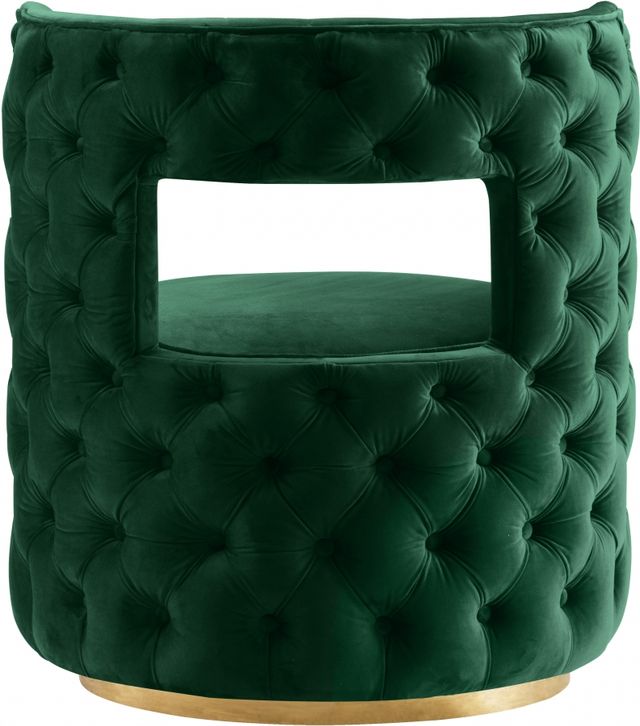 Meridian Furniture Theo Green Velvet Swivel Chair-1