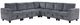 Homelegance® Walterboro 7-Piece Gray Modular Sectional with Storage-0