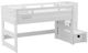 Elements International Cali Kids White Twin Loft Bed with Staircase-0