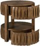 Hammary® Hidden Treasures Brown Round End Table-2