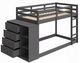 ACME Furniture Gaston Gray Twin Over Twin Bunk Bed-3