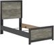Signature Design by Ashley® Jonnifer Black/Gray Youth Twin Panel Bed-2