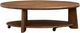 Magnussen Home® Tanner Tawny Brown Oval Cocktail Table with Casters-3