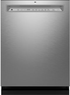 GE® 24" Fingerprint Resistant Stainless Steel Front Control Built In Dishwasher