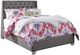 Signature Design by Ashley® Coralayne 5-Piece Silver Full Upholstered Panel Youth Bed Set-2