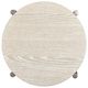 Magnussen Home® Jennings Edgecomb Gray Accent Table with Weathered Antique Nickel Base-2