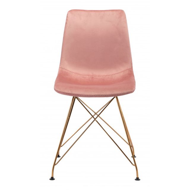 Zuo® Modern Parker Pink Dining Chair-2