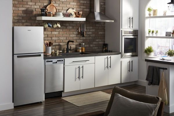 Whirlpool 11.6 Cu. Ft. Fingerprint Resistant Stainless Steel Counter Depth Top Freezer Refrigerator