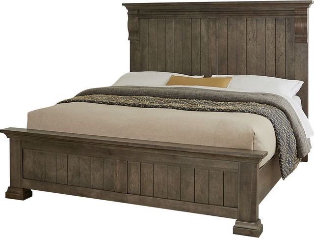 Artisan & Post by Vaughan-Bassett Carlisle Dark Sable Queen Corbel Bed-0