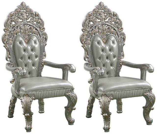 ACME Furniture Sandoval 2-Piece Champagne Arm Chair Set-0